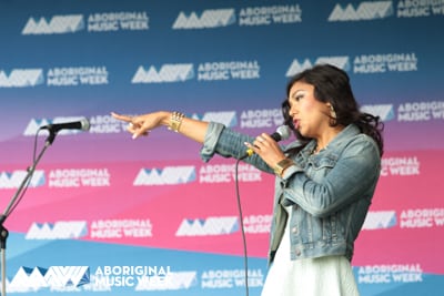 Inez Jasper at Aboriginal Music Week 2014